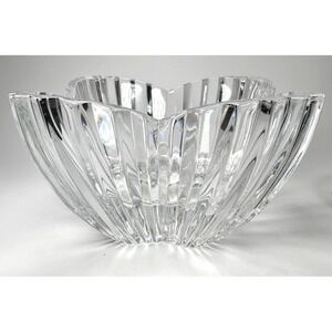 Mikasa LYDIA Clear Cut Lead Crystal Tulip Candy Decorative Dish Bowl NEW w/ TAGS